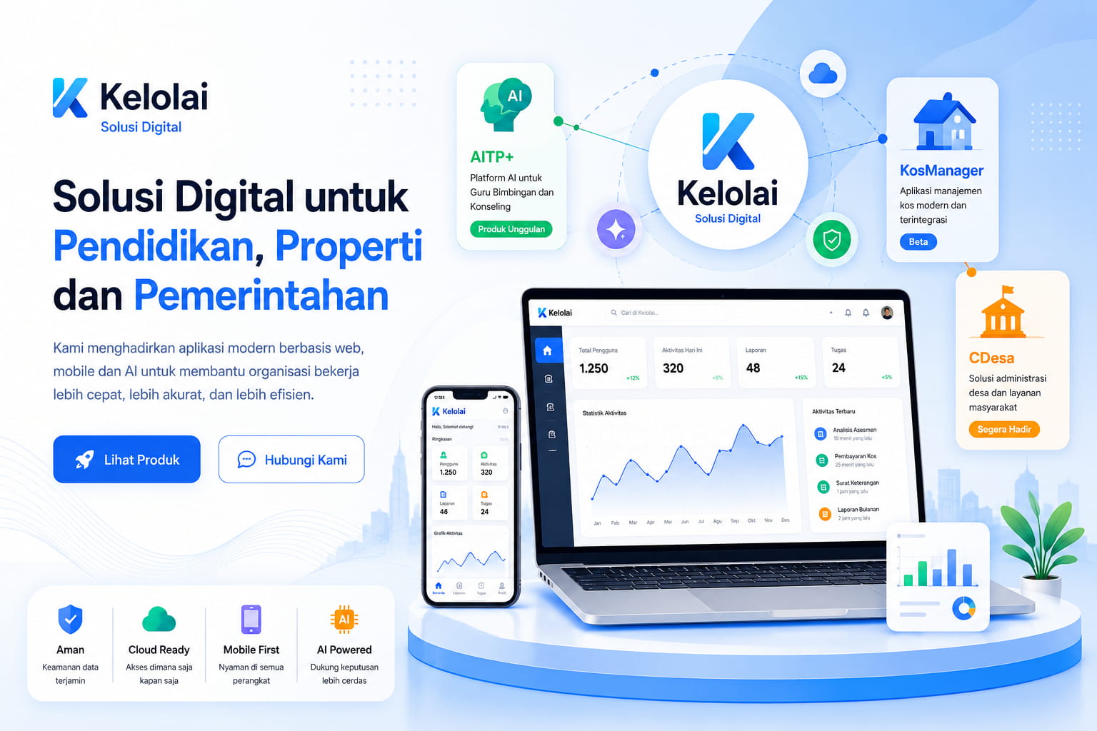 Kelolai - Solusi Digital untuk Pendidikan, Properti dan Pemerintahan